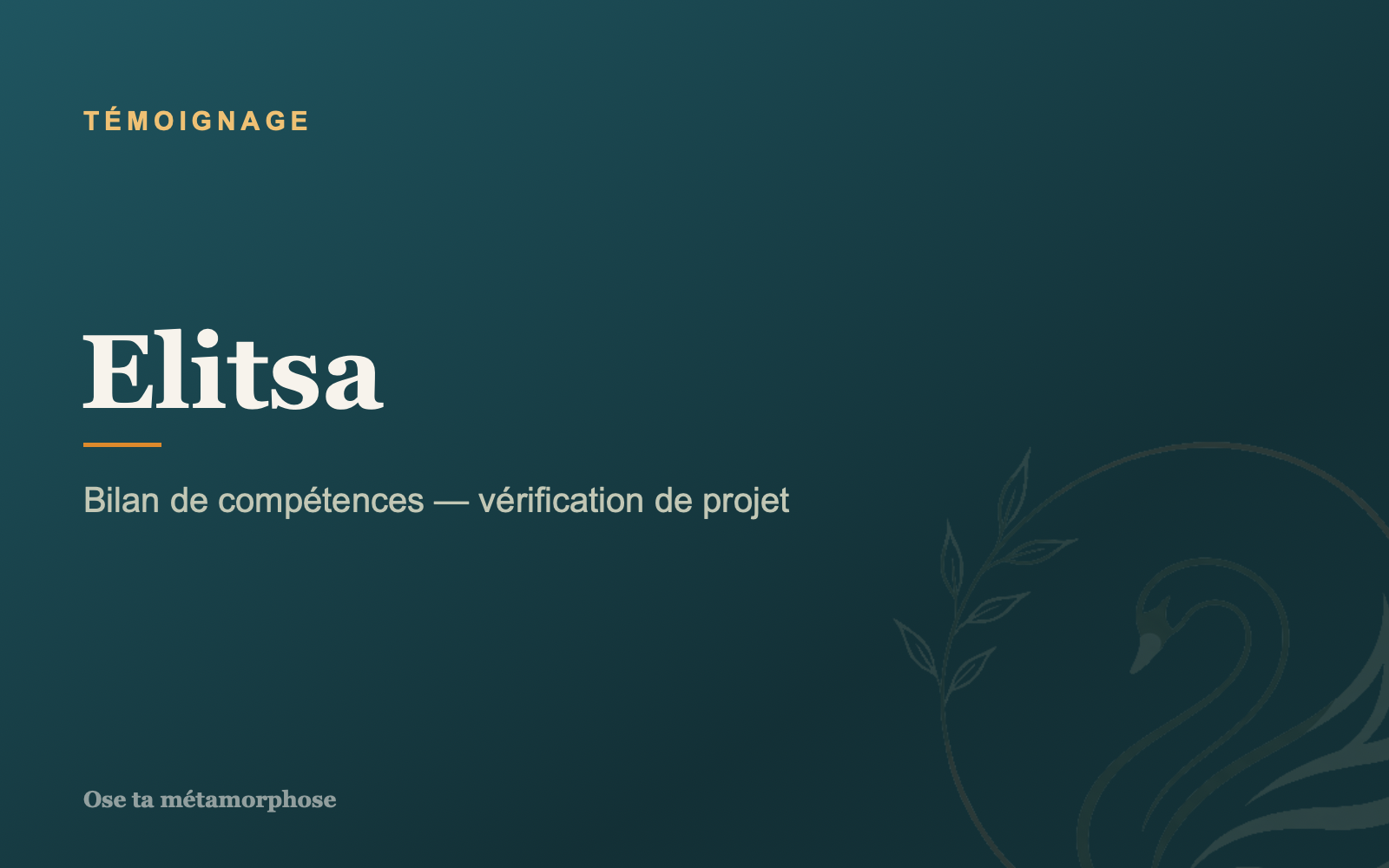 Témoignage Elitsa